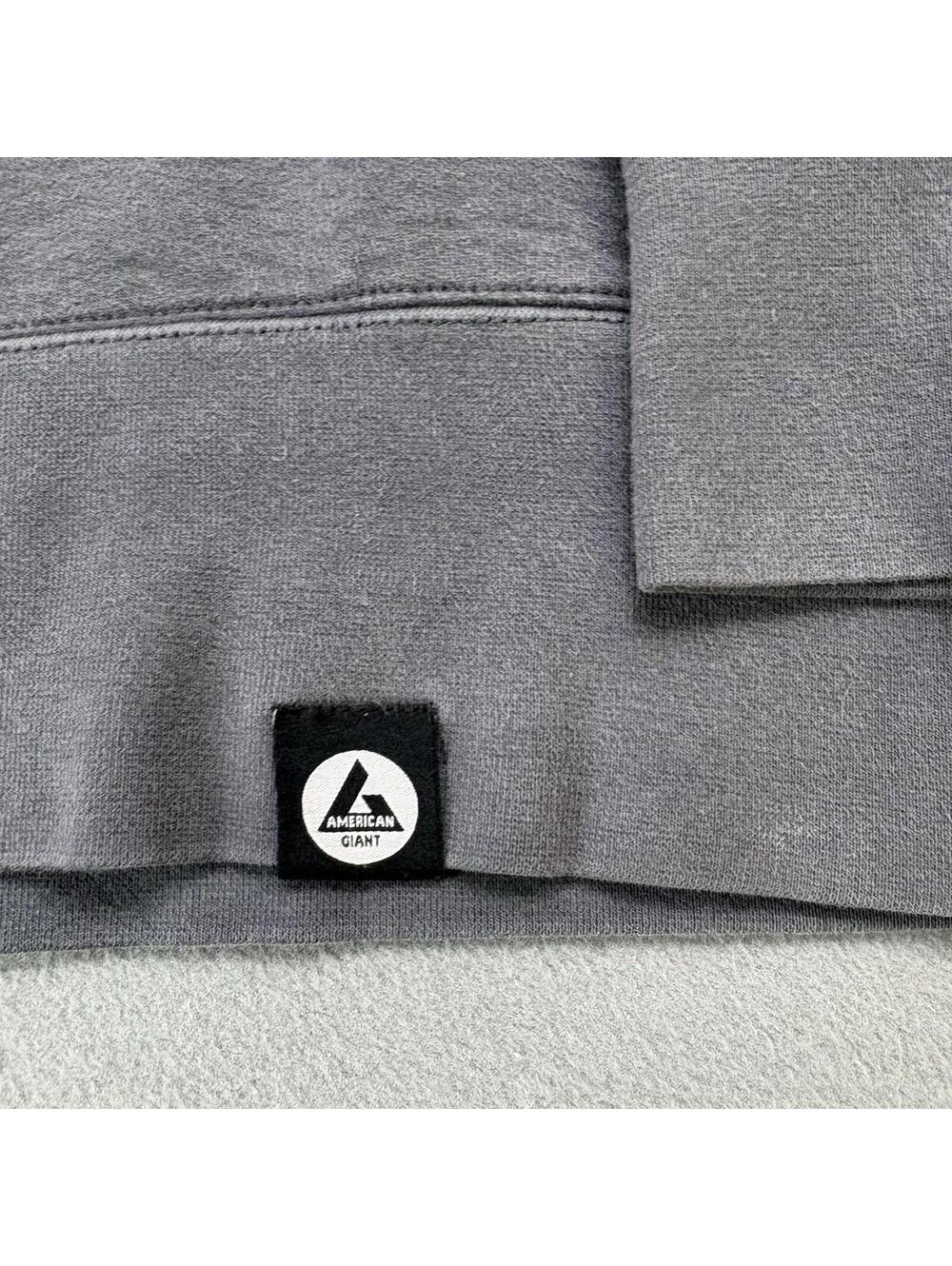American Giant Heavyweight Zip Up Hoodie Size 2XL Gray USA Made - Picture 5 of 8